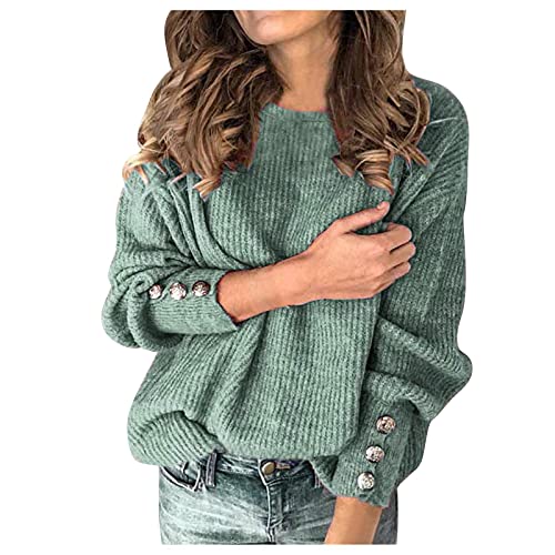 Pullover Damen Sweater Einfarbig Loose Strickpullover Autumns Winter Übergangsjacke Ohne Kapuze Rollkragenshirt Pullunder Langarm Oversize Pulli mit Knöpfe Soft Warm Sweatjacke Streetwear Pullover Damen Sweater Einfarbig Loose Strickpullover Autumns Winter Übergangsjacke Ohne Kapuze Rollkragenshirt Pullunder Langarm Oversize Pulli mit Knöpfe Soft Warm Sweatjacke Streetwear von Dajowake