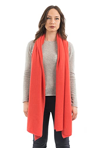 Dalle Piane Cashmere - Stola aus Kaschmir-Gemisch - Made in Italy - Damen, Farbe: Orange, Einheitsgröße von Dalle Piane Cashmere