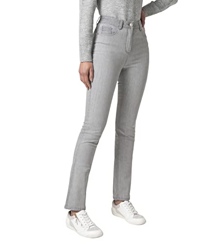 Damart Damen Denim, hohe Taille Klassische Hose, hellgrau, 34 von Damart