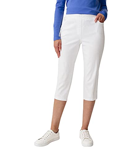 Damart Damen Gerade Hose Pantacourt enfilable, Weiß (BLANC), W30 (Herstellergröße: 40) von Damart