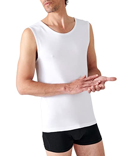 Damart Herren Tanktop, Wärmegrad Medium 3 Thermounterwäsche-Oberteil, Weiß (Blanc), L von Damart