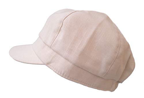 Damen Mütze leichte Sommermütze Schirmmütze Hellbeige Sonnenschutz (55) von Damenmützen
