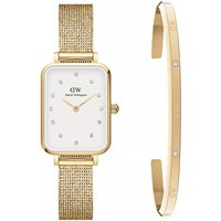 Daniel Wellington Uhr - Dw Combo Quadro Lumine G  + Bracc Classic Lumine G - Gr. unisize - in Gold - für Damen von Daniel Wellington