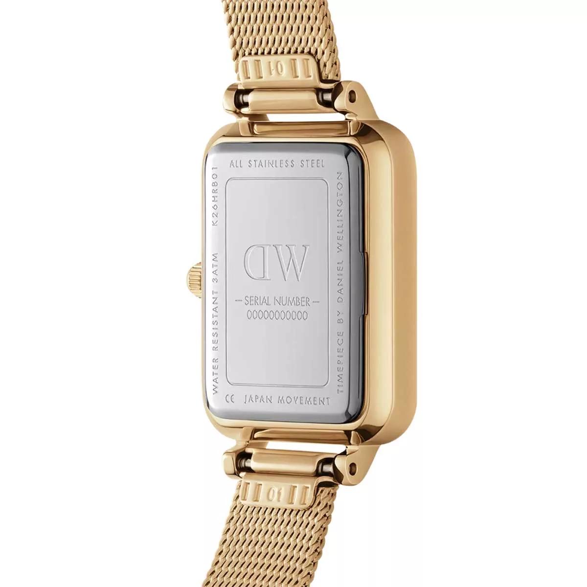 Daniel Wellington Uhr - Dw Quadro 20X26 Pressed Evergold G - Gr. unisize - in Gold - für Damen von Daniel Wellington