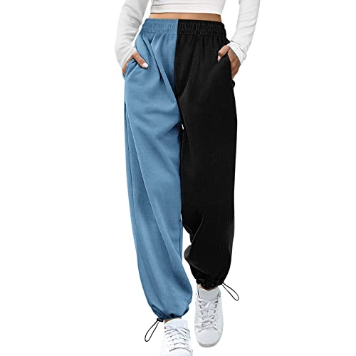 Dasongff Damen Jogginghose Weihnachten Sporthose Loose Fit Trainingshose Sweatpants Lang Yoga Hosen Hohe Taille Freizeithose Laufhosen mit Elastischer Bund Xmas Lounge Hose Christmas Trousers von Dasongff