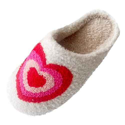 Dasongff Plüsch Hausschuhe Damen Weiche Wärme Pantoffeln Flache Bequem Flauschige Kunstpelz Slipper Süße Indoor/Outdoor Pantoffeln Schlappen von Dasongff