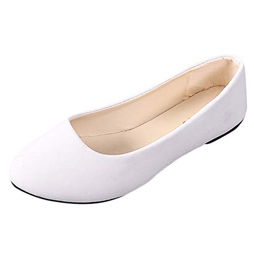 Einzelschuhe Damen Elegante Ballerinas Flache Schuhe für Hochzeit Outdoor Halbschuhe Slip on Geschlossene Freizeitschuhe Bequeme Einzelschuhe Classic Schlupfschuhe Leichtgewicht Damenschuhe von Dasongff