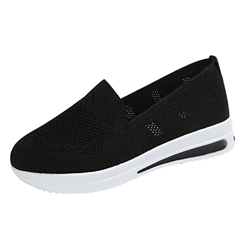 Leichte Sneaker Damen, Sportschuhe Damen, Slip on Freizeitschuhe Fitnessschuhe Turnschuhe Atmungsaktiv Walkingschuhe Straßenlaufschuhe Für Gym Walking Jogging Geschenk Freundin von Dasongff