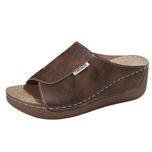 Orthopädische Sandalen Damen Sommer - Hausschuhe Flach Elegant Breite Füße Damensandalen Freizeit Damen-Haussch Walkingschuhe Leichte Mesh Schlappen Diabetiker Strandsandalen Orthopädische Sandalen Damen Sommer - Hausschuhe Flach Elegant Breite Füße Damensandalen Freizeit Damen-Haussch Walkingschuhe Leichte Mesh Schlappen Diabetiker Strandsandalen von Dasongff