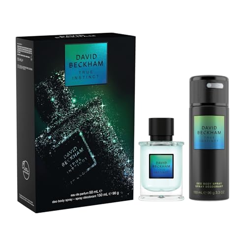 David Beckham Geschenkbox True Instinct, Eau de Parfum 50 ml und Deodorant Spray 150 ml, holziger bernsteinfarbener Duft für Ihn David Beckham Geschenkbox True Instinct, Eau de Parfum 50 ml und Deodorant Spray 150 ml, holziger bernsteinfarbener Duft für Ihn von David Beckham