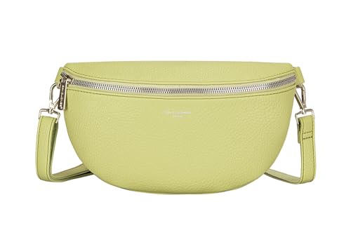 David Jones Paris – Damentasche – Federmäppchen – Ganzes PU-Leder Tasche – Kleine Größe – Arbeit Stadt Mädchen Mode Elegant Trend Abend Ausgehen, Pistachio von David Jones