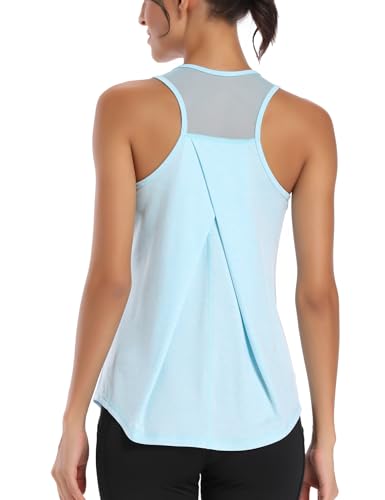 Dawnrole Damen Sport Tank Top Ärmelloses Leichte Fitness Top Yoga Oberteile Dawnrole Damen Sport Tank Top Ärmelloses Leichte Fitness Top Yoga Oberteile von Dawnrole