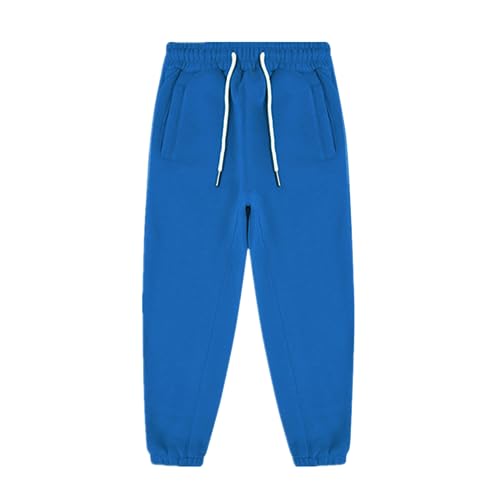 Daysskk Jogginghose Jungen Navy blau Trainingshose Gefütterte Jungen mit Taschen Sporthose Freizeithose Kinder Jungen Winterhose Jungen 140 von Daysskk