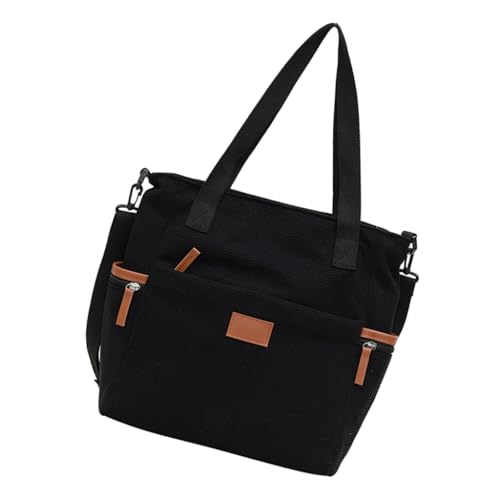 Ddujbtp Cordtasche für Damen, große Kapazität, Schultertasche, Handtasche, Crossbody-Tasche mit verstellbarem Riemen, Umhängetasche mit Tragegriff oben, Schwarz , Taschen-Organizer Ddujbtp Cordtasche für Damen, große Kapazität, Schultertasche, Handtasche, Crossbody-Tasche mit verstellbarem Riemen, Umhängetasche mit Tragegriff oben, Schwarz , Taschen-Organizer von Ddujbtp