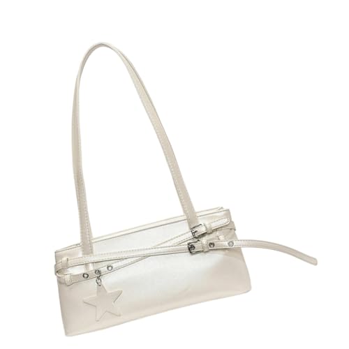 Ddujbtp Damen Achseltasche, trendige Handtasche, All-Matching, Unterarm-Geldbörse, modische Umhängetasche, stilvolle Pendlertasche für den täglichen Gebrauch, weiß, Taschen-Organizer Ddujbtp Damen Achseltasche, trendige Handtasche, All-Matching, Unterarm-Geldbörse, modische Umhängetasche, stilvolle Pendlertasche für den täglichen Gebrauch, weiß, Taschen-Organizer von Ddujbtp