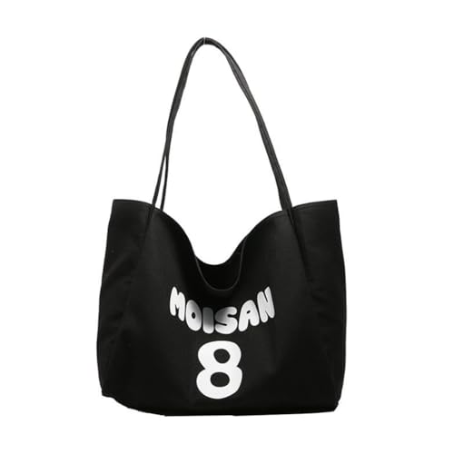 Ddujbtp Eelgant Umhängetasche aus Segeltuch mit großer Kapazität für Damen, Einkaufstasche, lässige Handtasche, Unterarmtasche, Schwarz , Taschen-Organizer Ddujbtp Eelgant Umhängetasche aus Segeltuch mit großer Kapazität für Damen, Einkaufstasche, lässige Handtasche, Unterarmtasche, Schwarz , Taschen-Organizer von Ddujbtp