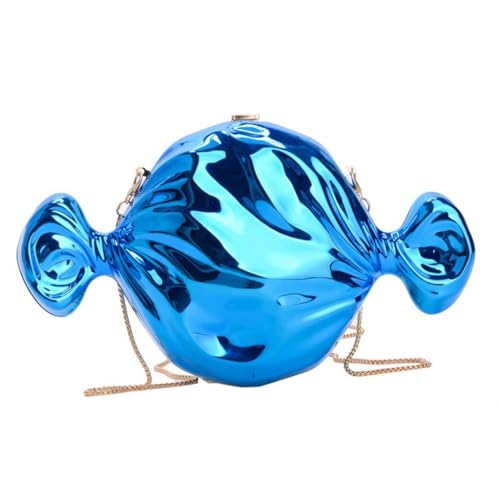 Ddujbtp Einzigartige Clutch aus Acryl in Bonbonform für Hochzeit und Abendpartys, Umhängetasche, Handtasche, vielseitiger Schultergurt, blau, Taschen-Organizer Ddujbtp Einzigartige Clutch aus Acryl in Bonbonform für Hochzeit und Abendpartys, Umhängetasche, Handtasche, vielseitiger Schultergurt, blau, Taschen-Organizer von Ddujbtp