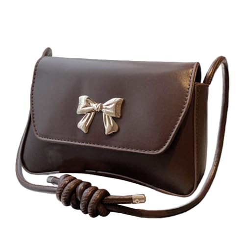 Ddujbtp Elegante Umhängetasche mit Schleifen-Dekoration, PU-Leder, Umhängetasche, vielseitige Umhängetasche, Unterarm-Handtasche für Damen, coffee, Taschen-Organizer Ddujbtp Elegante Umhängetasche mit Schleifen-Dekoration, PU-Leder, Umhängetasche, vielseitige Umhängetasche, Unterarm-Handtasche für Damen, coffee, Taschen-Organizer von Ddujbtp