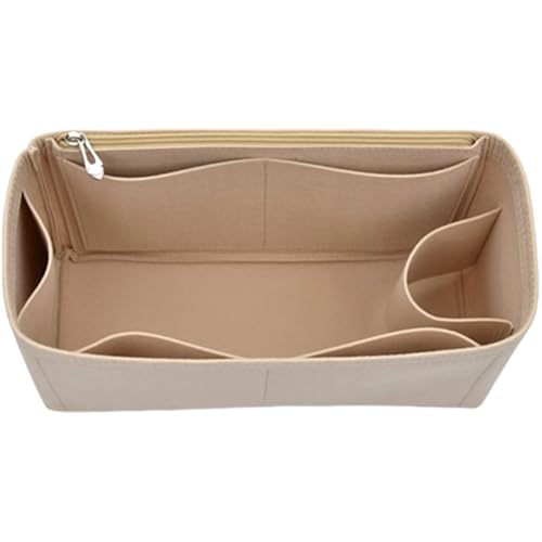Ddujbtp Filz-Handtaschen-Organizer, mehrere Taschen, Geldbörseneinsatz für Schultertasche, Innentasche mit Reißverschluss Ddujbtp Filz-Handtaschen-Organizer, mehrere Taschen, Geldbörseneinsatz für Schultertasche, Innentasche mit Reißverschluss von Ddujbtp