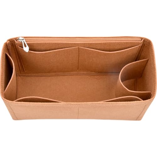 Ddujbtp Filz-Handtaschen-Organizer, mehrere Taschen, Geldbörseneinsatz für Schultertasche, Innentasche mit Reißverschluss Ddujbtp Filz-Handtaschen-Organizer, mehrere Taschen, Geldbörseneinsatz für Schultertasche, Innentasche mit Reißverschluss von Ddujbtp