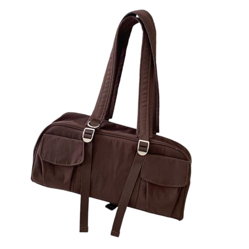 Ddujbtp Modische Nylon-Umhängetasche für Damen, große Kapazität, lässige Tasche mit Tragegriff oben, Handtasche, Pendler, coffee, Taschen-Organizer Ddujbtp Modische Nylon-Umhängetasche für Damen, große Kapazität, lässige Tasche mit Tragegriff oben, Handtasche, Pendler, coffee, Taschen-Organizer von Ddujbtp