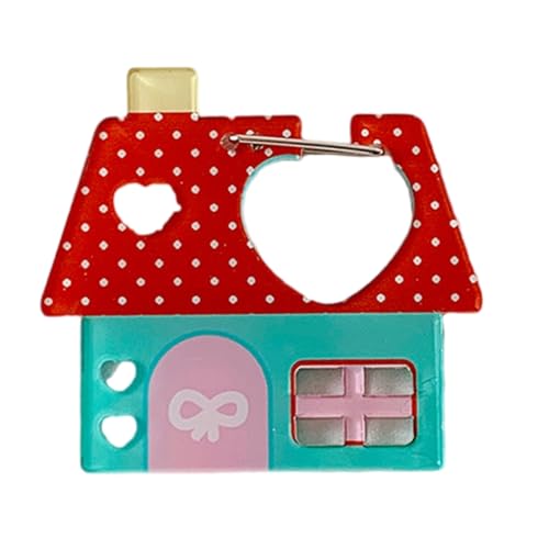 Ddujbtp Praktischer Acryl-Karabiner-Schlüsselanhänger für Rucksäcke, Handtaschen, leichtes dekoratives Accessoire für Studenten und Büro, Little Red House, Taschen-Organizer Ddujbtp Praktischer Acryl-Karabiner-Schlüsselanhänger für Rucksäcke, Handtaschen, leichtes dekoratives Accessoire für Studenten und Büro, Little Red House, Taschen-Organizer von Ddujbtp