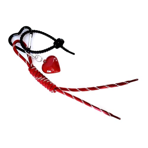 Ddujbtp Schöner Herz-Schlüsselanhänger, geflochtenes Seil, Schlüsselanhänger, Taschenanhänger, Handtaschen-Anhänger, Ornamente, Auto-Schlüsselanhänger, Dekoration, 1, Taschen-Organizer Ddujbtp Schöner Herz-Schlüsselanhänger, geflochtenes Seil, Schlüsselanhänger, Taschenanhänger, Handtaschen-Anhänger, Ornamente, Auto-Schlüsselanhänger, Dekoration, 1, Taschen-Organizer von Ddujbtp
