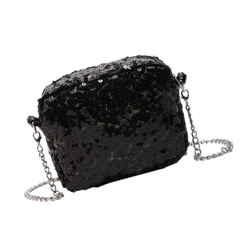 Elegante Pailletten-Abendtasche mit Kettenriemen für Damen, zarte Schultertaschen, Crossbody-Tasche, Abendgeldbörse, Schwarz , Taschen-Organizer Elegante Pailletten-Abendtasche mit Kettenriemen für Damen, zarte Schultertaschen, Crossbody-Tasche, Abendgeldbörse, Schwarz , Taschen-Organizer von Ddujbtp