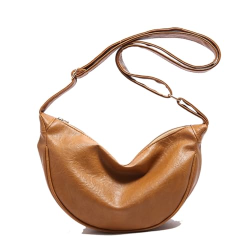 Retro Umhängetasche PU Crossbody Taschen Satchel für modische Frauen und Erwachsene, braun Retro Umhängetasche PU Crossbody Taschen Satchel für modische Frauen und Erwachsene, braun von Ddujbtp