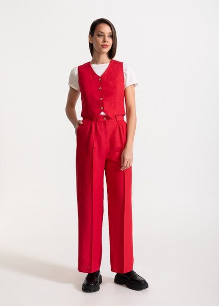 De IONESCU Das "Figa“ Set aus 100% Leinen, Hose und Weste De IONESCU Das "Figa“ Set aus 100% Leinen, Hose und Weste von De IONESCU