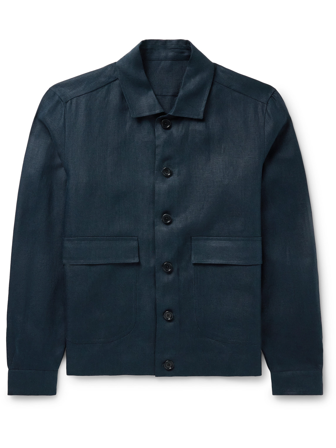 De Petrillo - Linen Jacket - Men - Blue - IT 52 von De Petrillo