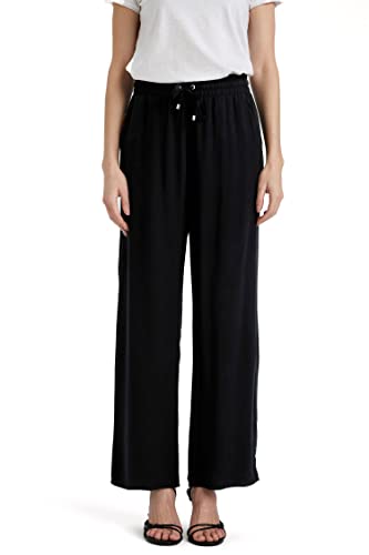 DeFacto Damen J8738az Casual Pants, Schwarz, 44 EU von DeFacto