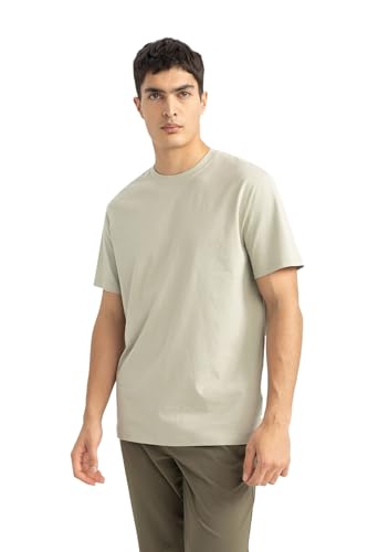 DeFacto Herren Basic T-Shirt - Klassisches T-Shirt für Männer von DeFacto