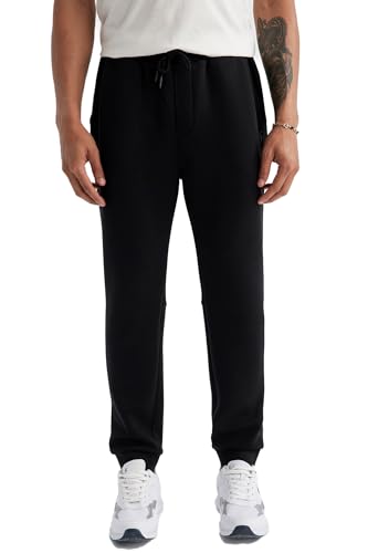 DeFacto Herren Sporthose Lang, Jogginghose und Trainingshose - Bequeme Sweatpants für Herren -Fitnessbekleidung für aktive Männer Slim Fit von DeFacto