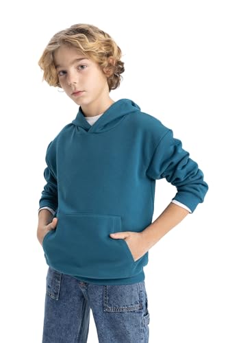 DeFacto Jungen Sweatshirt - Modische Kapuzenpullover und Hoodies für Teenager - Trendige Sweatshirts für Jungen von DeFacto