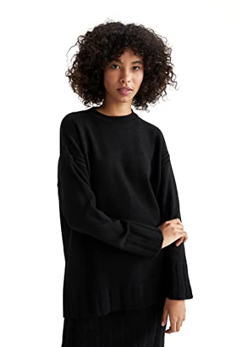 DeFacto Lang Hemden mit Langarm Tunic Hemden Black,M von DeFacto