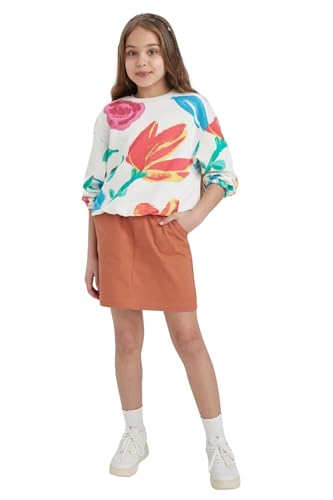 DeFacto Mädchen Z4942a6 Skirt, Orange, 12-13 Jahre EU von DeFacto