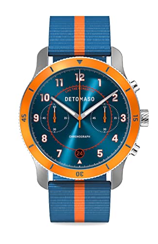 DeTomaso Venture Chronograph Limited Edition Blue ORANGE - Nylon Blue ORANGE von DeTomaso