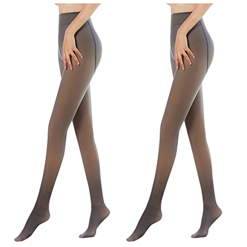 DeaAmyGline Thermostrumpfhosen für Damen Gefütterte Thermo Strumpfhose Gefälschte Durchsichtig Fleece Strumpfhosen Frauen Winter Feinstrumpfhose Gefüttert Warme Leggings Pantyhose von DeaAmyGline