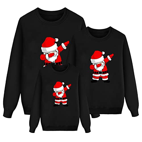 DeaAmyGline Weihnachtspullover Familie Set Prtnerlook Weihnachtspulli Lustige Weihnachts Sweatshirt Pärchen Pullover Weihnachten Langarm Weihnachtsshirt für Damen Herren Kinder Mädchen Jungen von DeaAmyGline