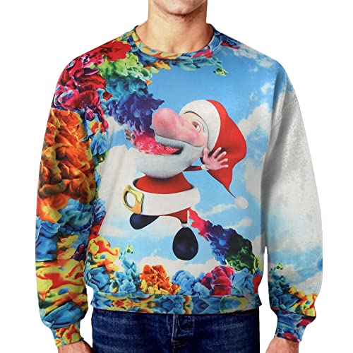 DeaAmyGline Weihnachtspullover Herren Lustig, Hässliche Weihnachtspullover Herren Damen 3D Drucken Sweatshirt Lustige Weihnachten Pullover Unisex Ugly Christmas Sweater Jumper Pullis von DeaAmyGline