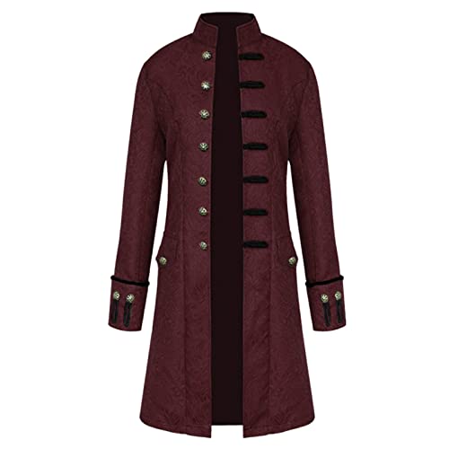 Steampunk Herren Jacke - Gothic Frack Herren Mantel Gehrock Mittelalter Viktorianische Mäntel Uniform Lange Smoking für Männer Halloween Kostüm Karneval Fasching Party Cosplay Punk Kleidung Steampunk Herren Jacke - Gothic Frack Herren Mantel Gehrock Mittelalter Viktorianische Mäntel Uniform Lange Smoking für Männer Halloween Kostüm Karneval Fasching Party Cosplay Punk Kleidung von DeaAmyGline