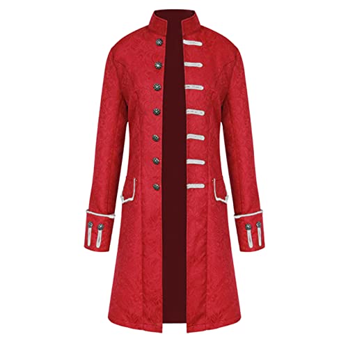 Steampunk Herren Jacke - Gothic Frack Herren Mantel Gehrock Mittelalter Viktorianische Mäntel Uniform Lange Smoking für Männer Halloween Kostüm Karneval Fasching Party Cosplay Punk Kleidung Steampunk Herren Jacke - Gothic Frack Herren Mantel Gehrock Mittelalter Viktorianische Mäntel Uniform Lange Smoking für Männer Halloween Kostüm Karneval Fasching Party Cosplay Punk Kleidung von DeaAmyGline