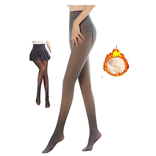 Strumpfhosen Damen Winter ,Gefütterte Thermo Strumpfhose Gefälschte Durchsichtig - Fleece Thermostrumpfhosen für Damen Feinstrumpfhose Gefüttert ,Warme Leggings Pantyhose Frauen & Teenager Mädchen von DeaAmyGline