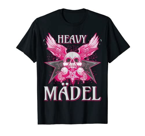 Biker Rocker Frau, Heavy Rock, Punk Mädel, Hard Girl Metal T-Shirt von Death Metal Geschenk und Konzert Festival Outfits