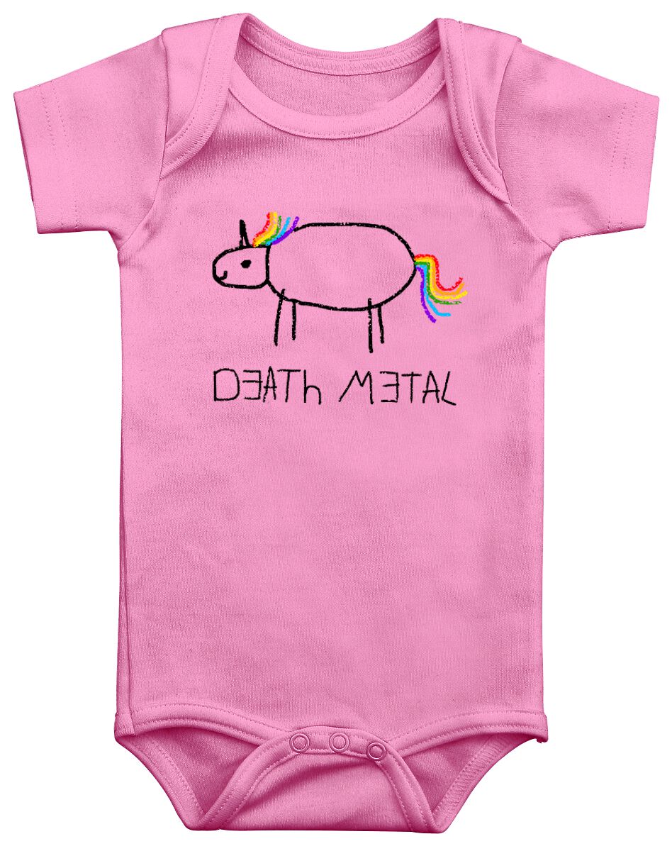 Death Metal Body für Babys - Kids - Death Metal - für Mädchen & Jungen - rosa von Death Metal