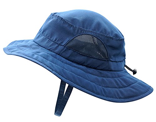 Decentron Kinder UPF 50+ Bucket Sonnenhut UV Sonnenschutz Hüte Verstellbarer Spielhut, navy von Decentron