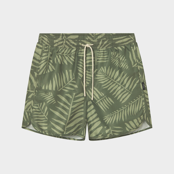 DEDICATED Badehose Cut Leaf - Green von Dedicated