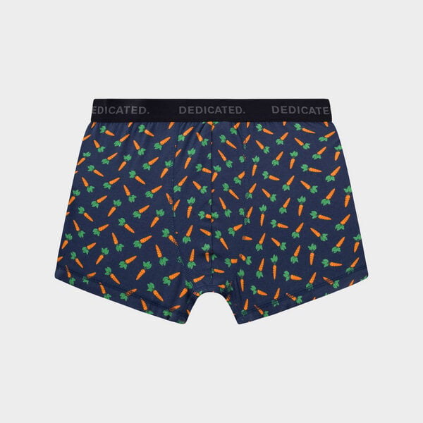 DEDICATED Boxershorts Kalix Carrots - Navy von Dedicated