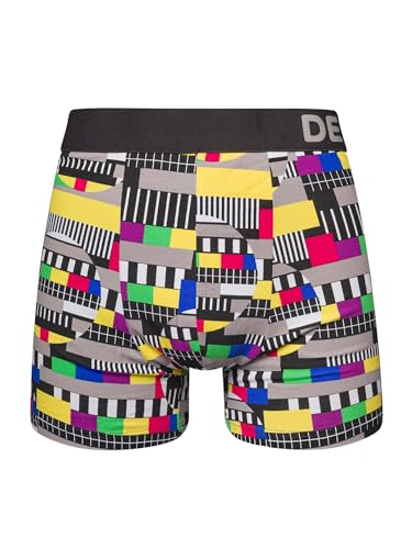 Dedoles Boxershorts Herren & Jungen Unterwäsche Trunks Baumwolle lustige Designs Dinosaurier Hamster Spiele Maulwurf Geschenk, Farbe Mehrfarbig, Motiv Testbild Unterhose, Gr. S von Dedoles